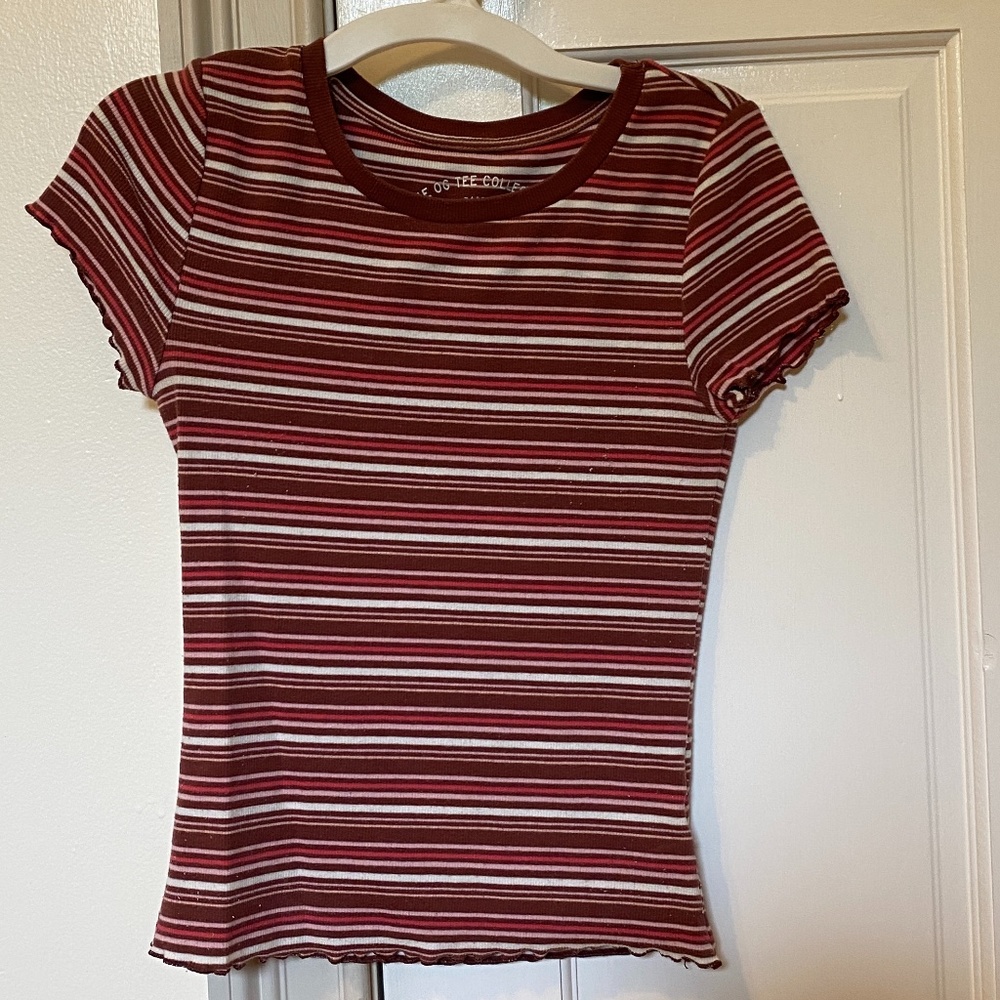 Aeropostale Small Ribbed Crop Top